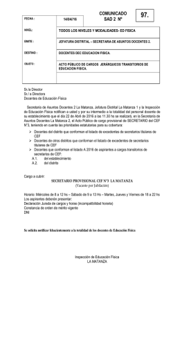 COMUNICADO SAD 2 N&ordm;