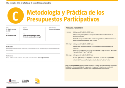 Programa curso presupuestos participativos
