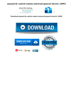manual de control remoto universal general
