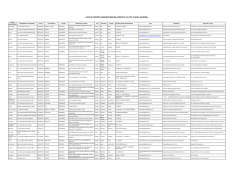 LISTADO DE CENTROS UNIVERSITARIOS DE ACOPIO