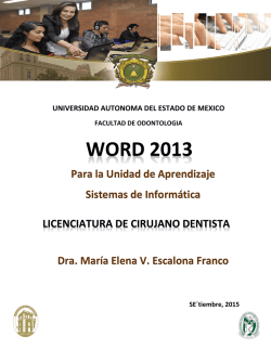 Word 2013 - Universidad Aut&oacute;noma del Estado de M&eacute;xico