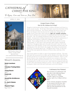 Bulletin - Cathedral of Christ the King