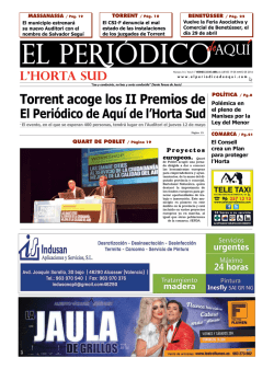 l`Horta Sud - El Peri&oacute;dico de Aqu&iacute;