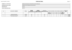 puntaje final - Santa Elena