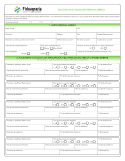 Actualizacion Persona Juridica