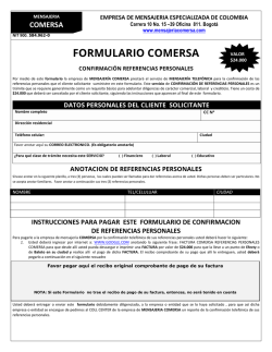 FORMULARIO COMERSA