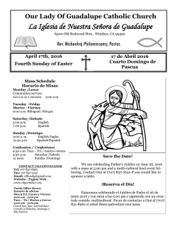 La Iglesia de Nuestra Se&ntilde;ora de Guadalupe