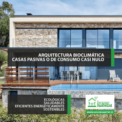 arquitectura bioclim&aacute;tica casas pasivas o de