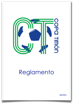 Reglamento 2016 Copa Tim&oacute;n