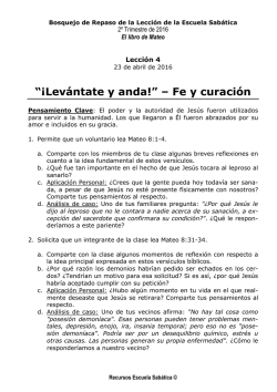 &ldquo;&iexcl;Lev&aacute;ntate y anda!&rdquo; &ndash; Fe y curaci&oacute;n