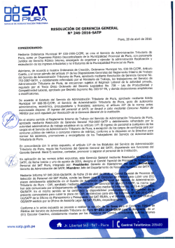ri -J^^1 - Servicio de Administraci&oacute;n Tributaria de Piura