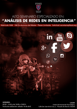 an&aacute;lisis de redes en inteligencia