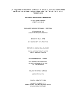 Los integrantes de la Comisi&oacute;n Evaluadora de la UABJO, comunica