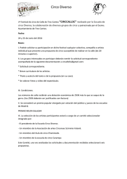 Bases - Asociaci&oacute;n de Artes Circenses