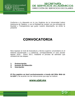 convocatoria - Universidad Ju&aacute;rez Aut&oacute;noma de Tabasco