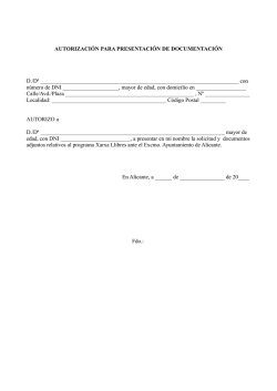 Anexo III - Ayuntamiento de Alicante