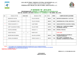 B - Fut Torneo Central De Reservas