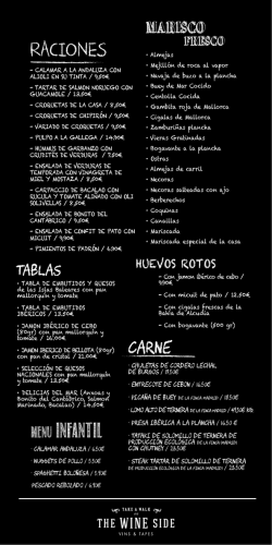 Descargar carta - The Wine Side