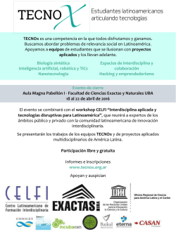 TECNOx es una competencia en la que todos disfrutamos y