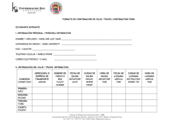 Formato de Confirmacion de Viaje
