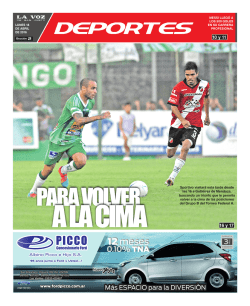 tapa secci&oacute;n deportes - La Voz de San Justo
