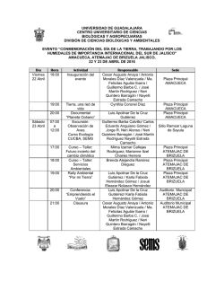 Programa d&iacute;a de la tierra - Centro Universitario de Ciencias