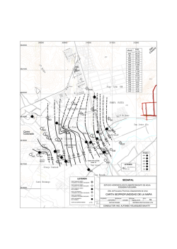 FIG 19 CARTA DE ISOPROFUNDIDAD DE LA NAPA
