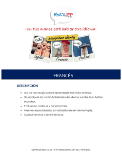 franc&eacute;s - Universidad Privada de la Pen&iacute;nsula