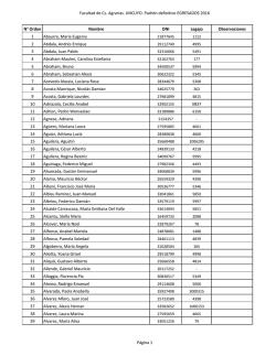 Facultad de Cs. Agrarias. UNCUYO. Padr&oacute;n definitivo EGRESADOS