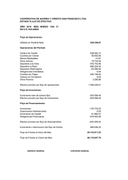 flujo de caja - San Francisco