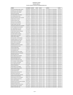 Citados a entrevista - Universidad El Bosque