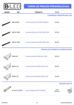 pantallas fluorescentes estancas regleta led t5