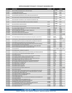 unit&eacute;s de roulement top quality / top quality hub bearing units