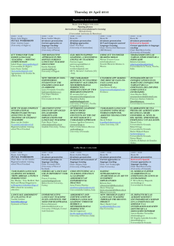 Thursday 28 April 2016