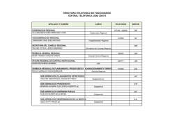Directorio Telef&oacute;nico de Funcionarios y Directivos