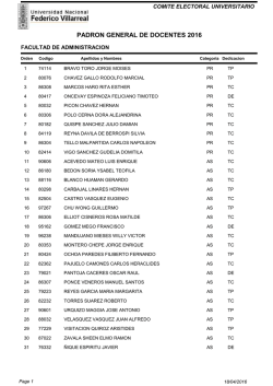 Padron General de Docentes