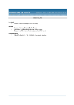 BIBLIOGRAF&Iacute;A Principal - Charlas a Principiantes (Eduardo Sacriste