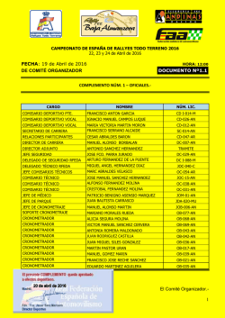 1.1 Complemento 1 Oficiales - Campeonato de Espa&ntilde;a de Rallys