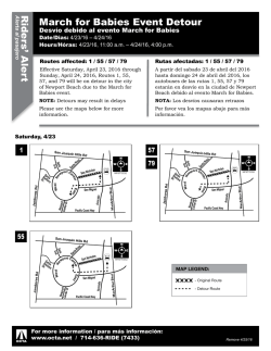 March for Babies Event Detour
