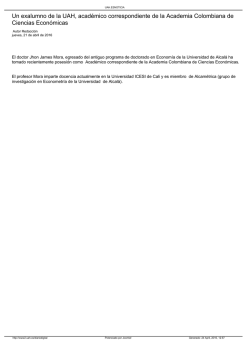 Un exalumno de la UAH, acad&eacute;mico correspondiente de la