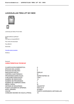 LAVAVAJILLAS TEKA LP7 821 INOX