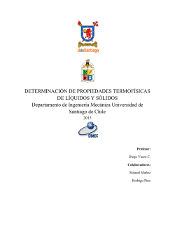 DETERMINACI&Oacute;N DE PROPIEDADES TERMOF&Iacute;SICAS DE