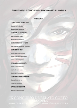 Listado de finalistas por centros