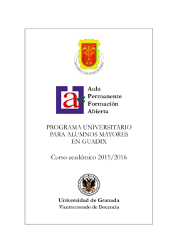 Guadix - Aula Permanente de Formaci&oacute;n Abierta de la Universidad