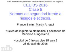 CEEIBS 2016 Clase 5 Normas de seguridad frente a riesgos