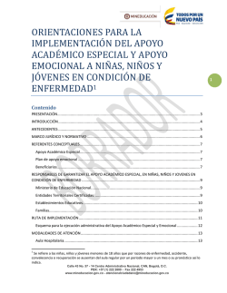 orientaciones para la implementacio n del apoyo acade mico
