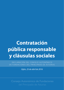 Declaraci&oacute;n Contrataci&oacute;n P&uacute;blica Responsable e informe t&eacute;cnico