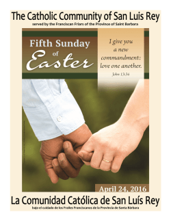 served by the Franciscan Friars of the Province of Saint Barbara