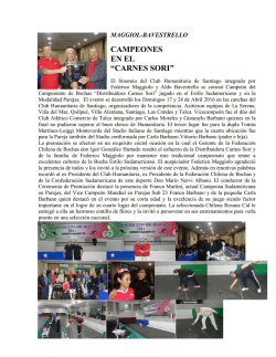campeones en el &ldquo;carnes sori&rdquo; - Federacion Chilena de Bochas