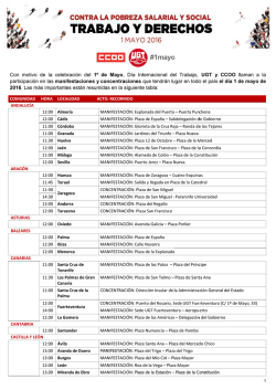 Cuadro de movilizaciones